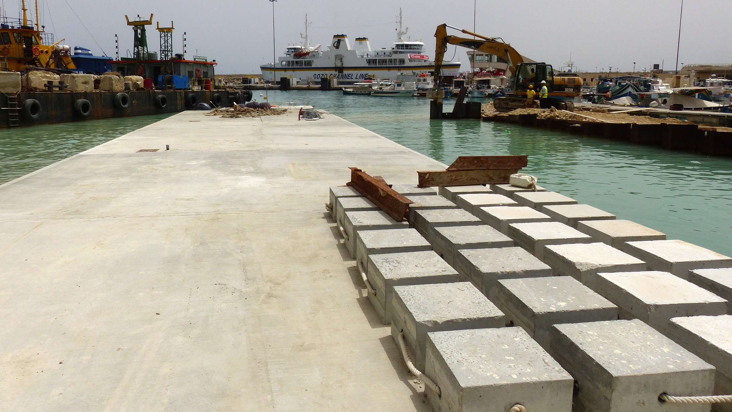 New Mgarr Harbour quays nearing completion Infastructure Malta